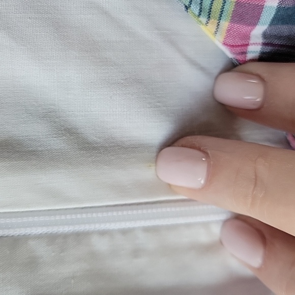 LL Bean Striped Coloful‎ Patchwork Sleeveless Cotton Dress Women Size 8 Preppy - Picture 12 of 12